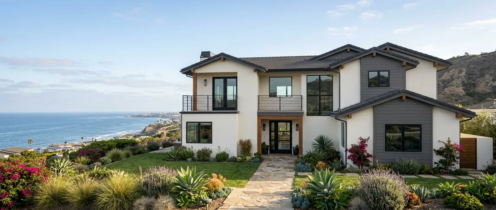exterior painting work, project example in Cardiff By The Sea, CA