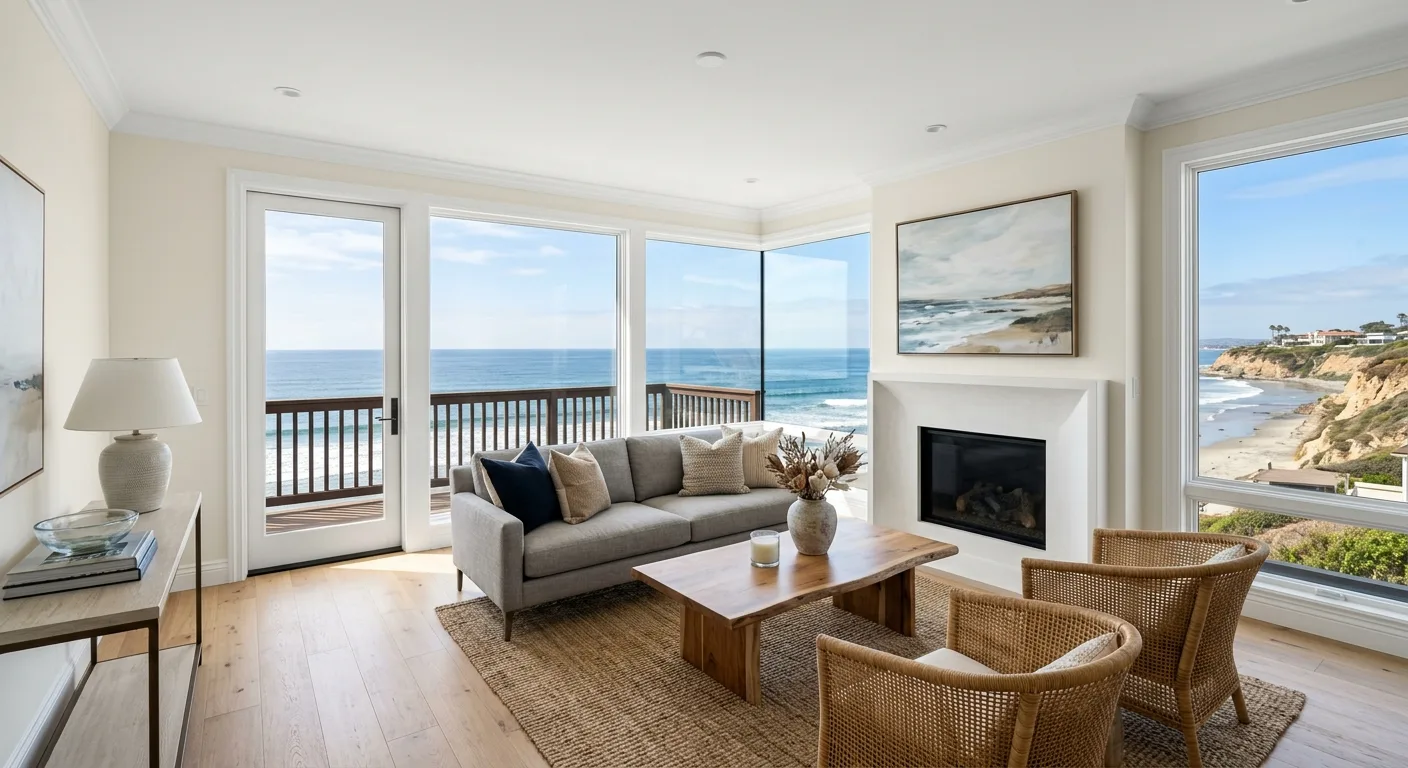 interior painting work, project example in Cardiff By The Sea, CA