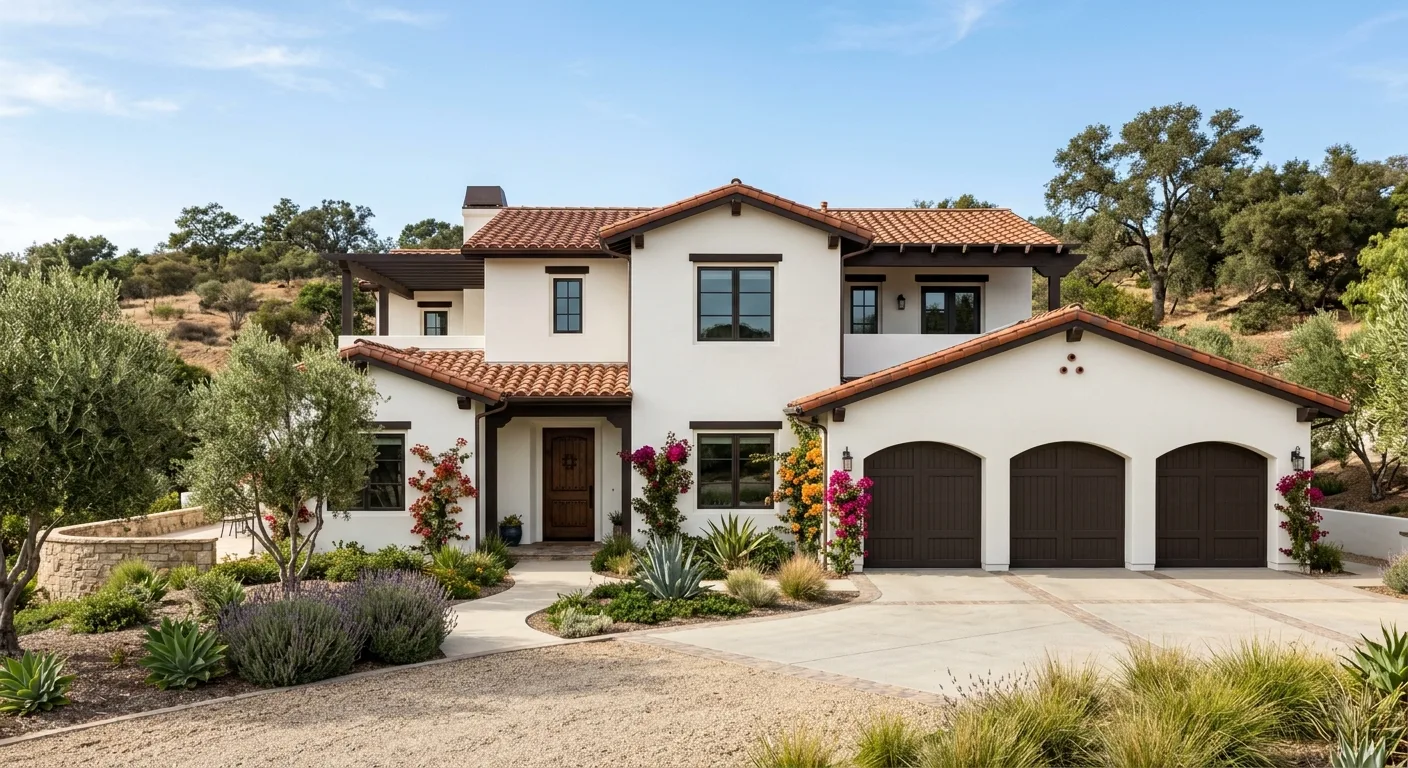 exterior painting work, project example in Fallbrook, CA