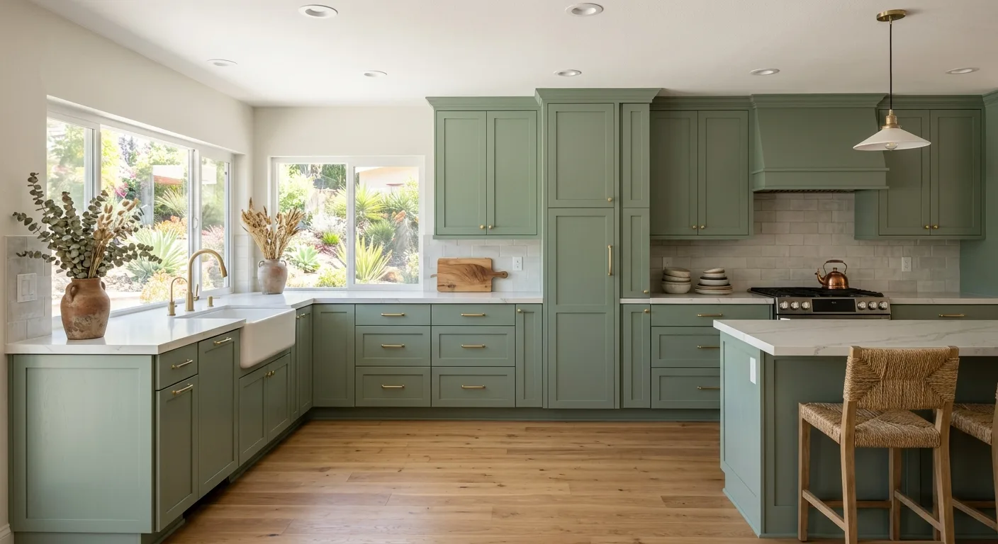 full cabinet painting work, professional service in vista, CA