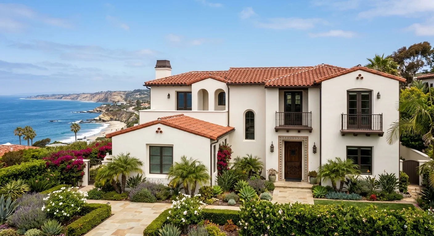 exterior painting work, project example in La Jolla, CA