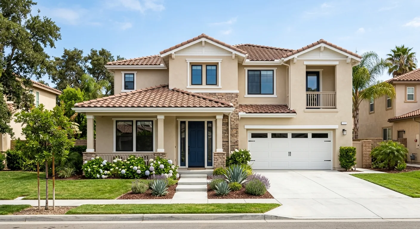 exterior painting work, project example in Murrieta, CA