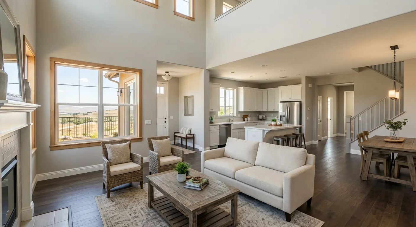 interior painting work, project example in Murrieta, CA