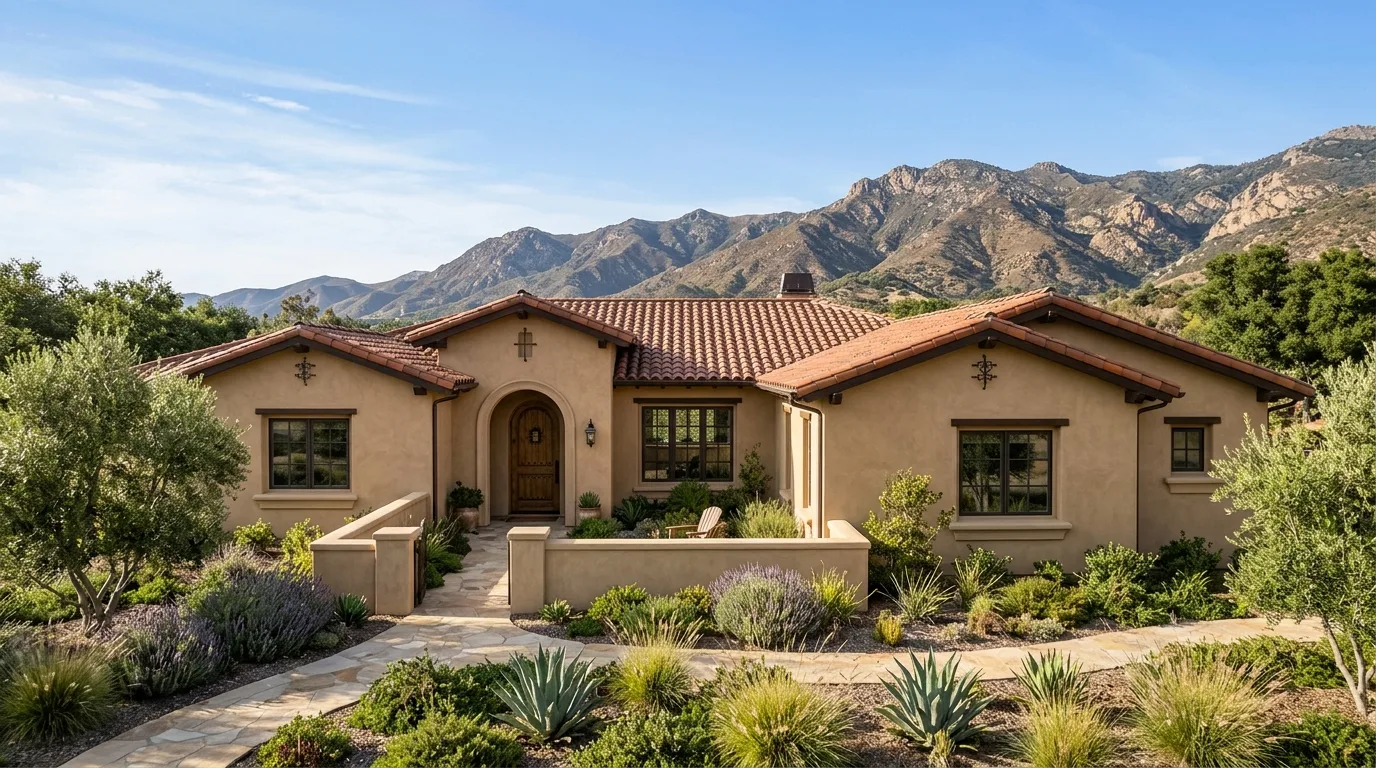 stucco repair work, project example in Pauma Valley, CA