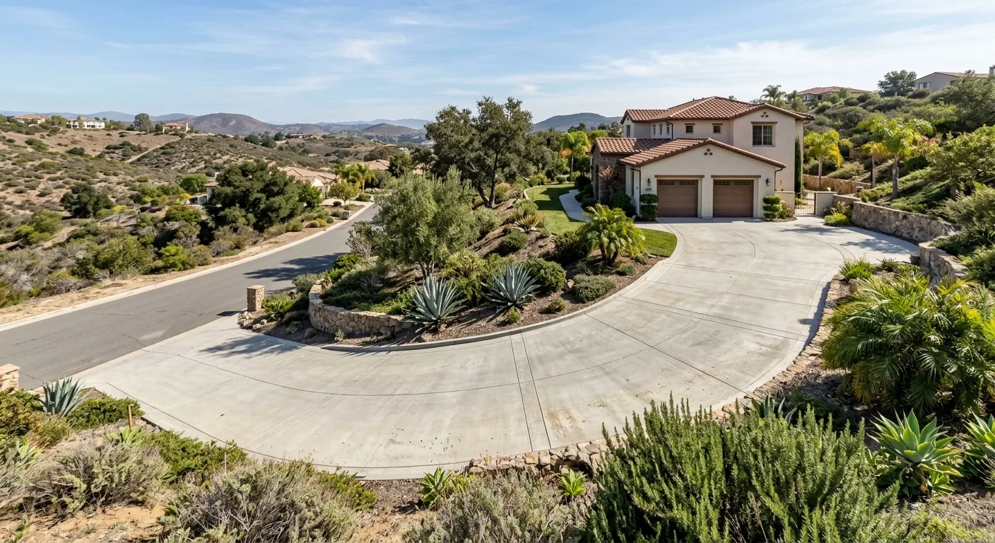 concrete driveways work, professional service in vista, CA