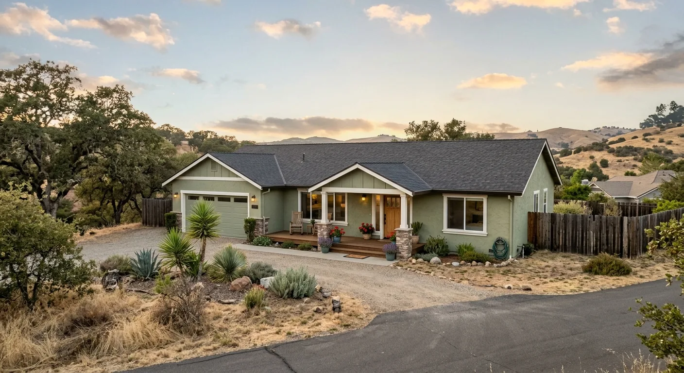 exterior painting work, project example in Quail Valley, ca
