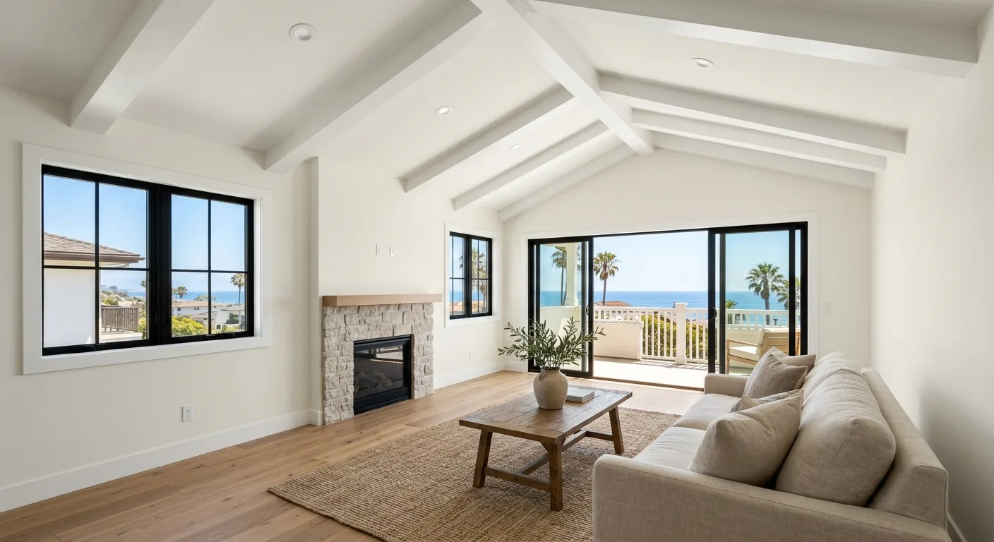 wall and ceiling painting work, project example in San Clemente, CA