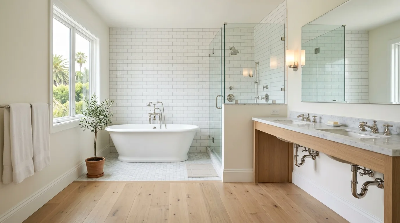 Plumbing work — project example in CA