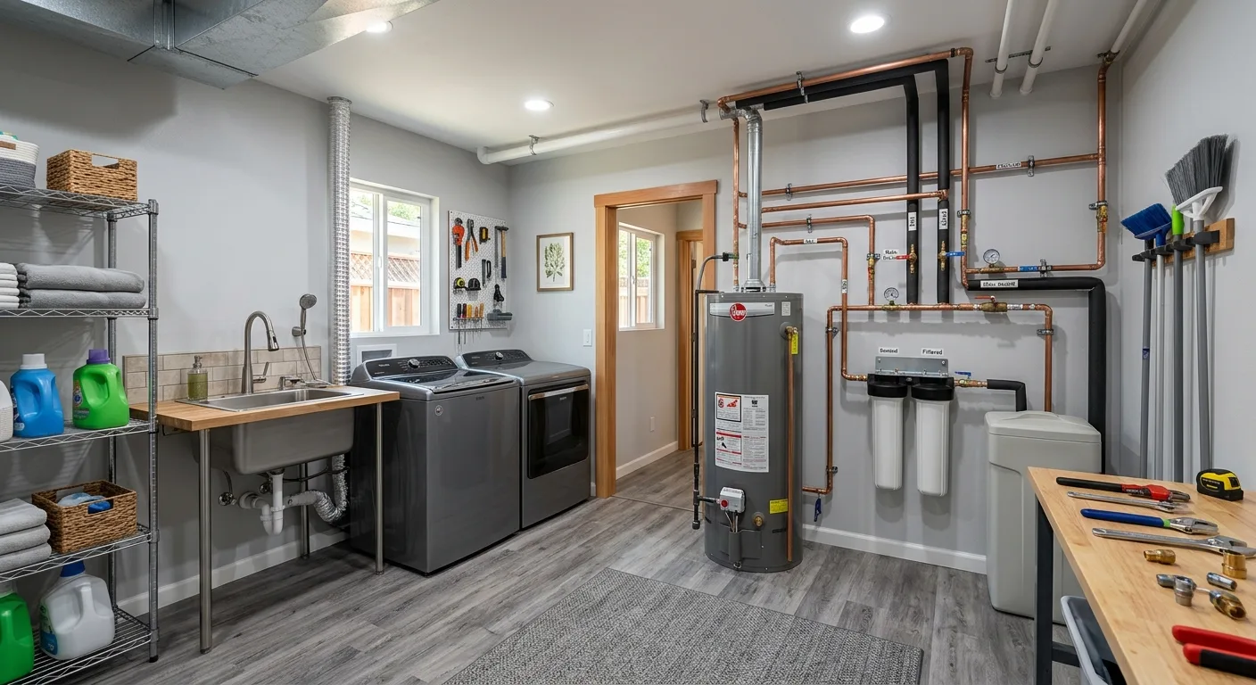 Plumbing work — project example in CA