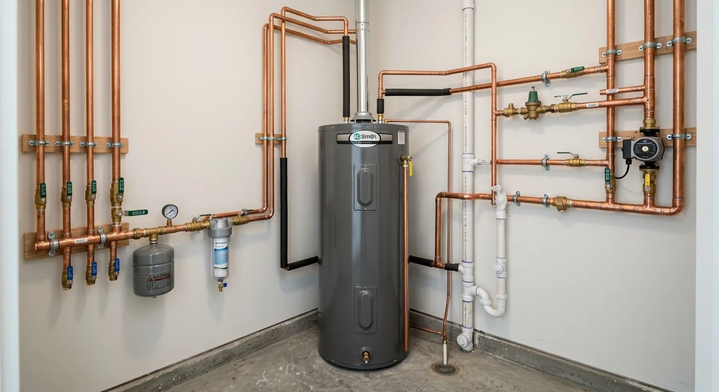 Plumbing work — project example in CA