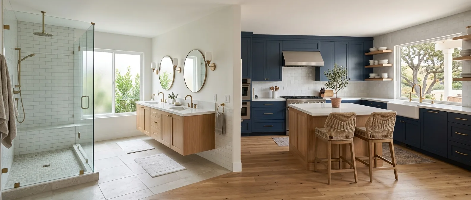 bathroom kitchen remodels work — professional service in CA