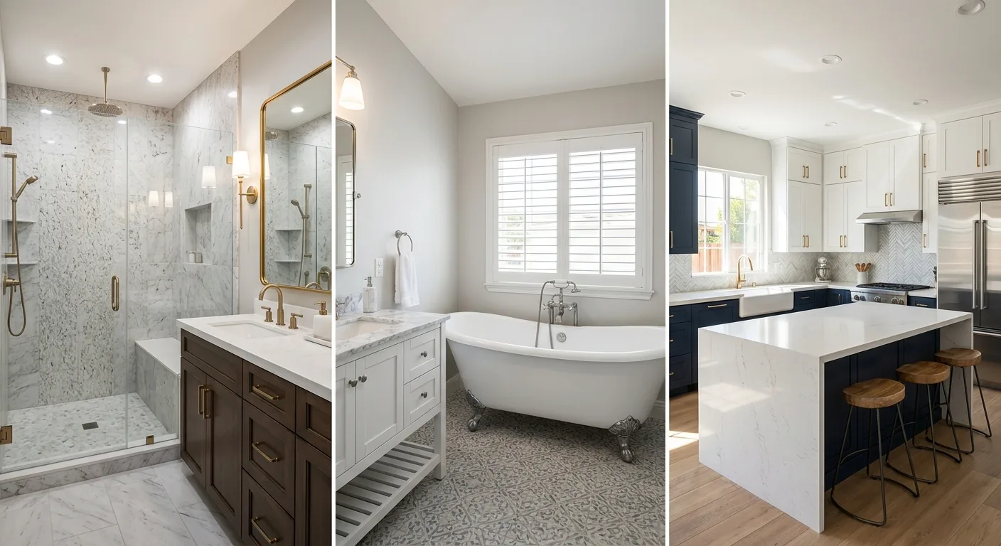 bathroom kitchen remodels work — professional service in CA