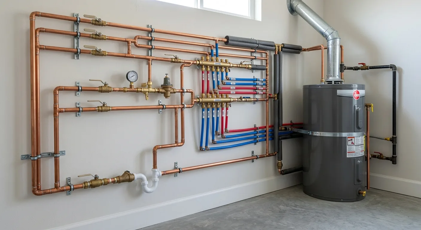Plumbing work — project example in CA