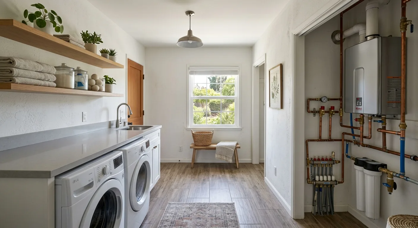 Plumbing work — project example in CA