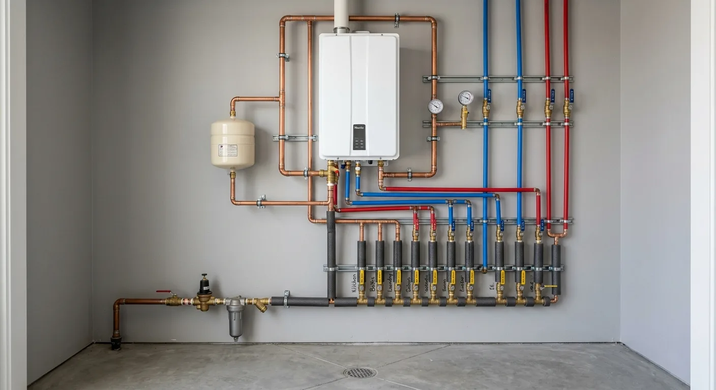 Plumbing work — project example in CA