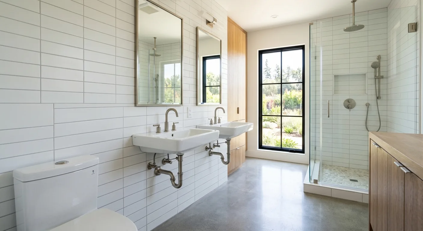 Plumbing work — project example in CA