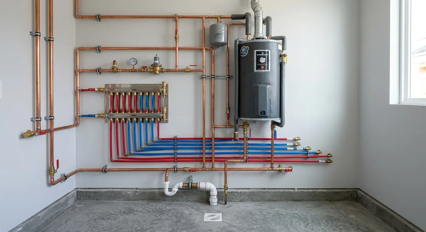 Plumbing work — project example in CA