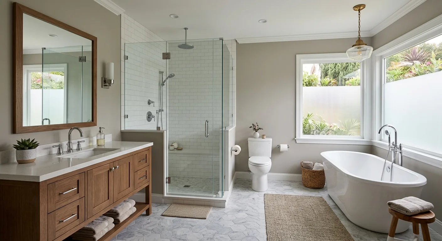 Plumbing work — project example in CA