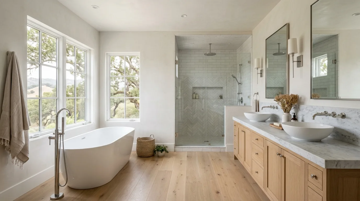 Plumbing work — project example in CA
