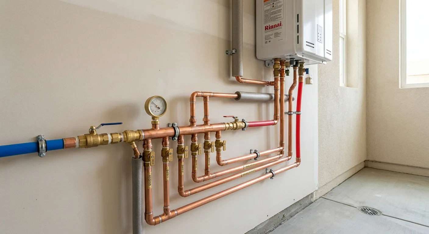 Plumbing work — project example in CA