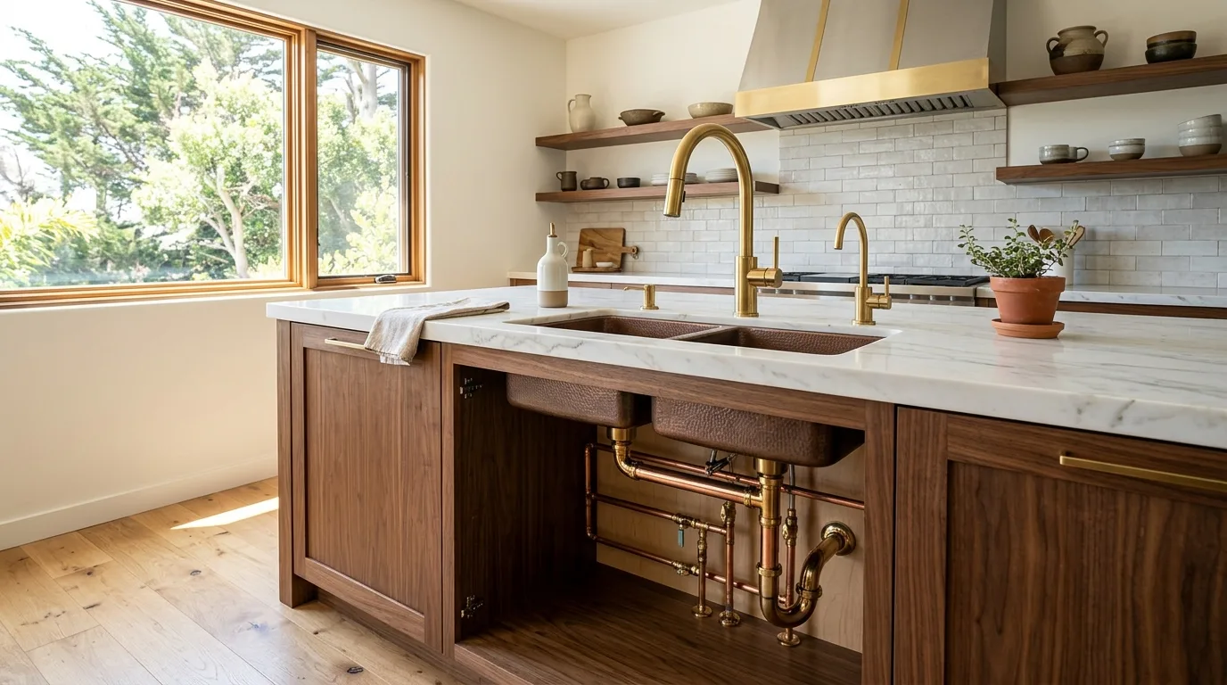 Plumbing work — project example in CA