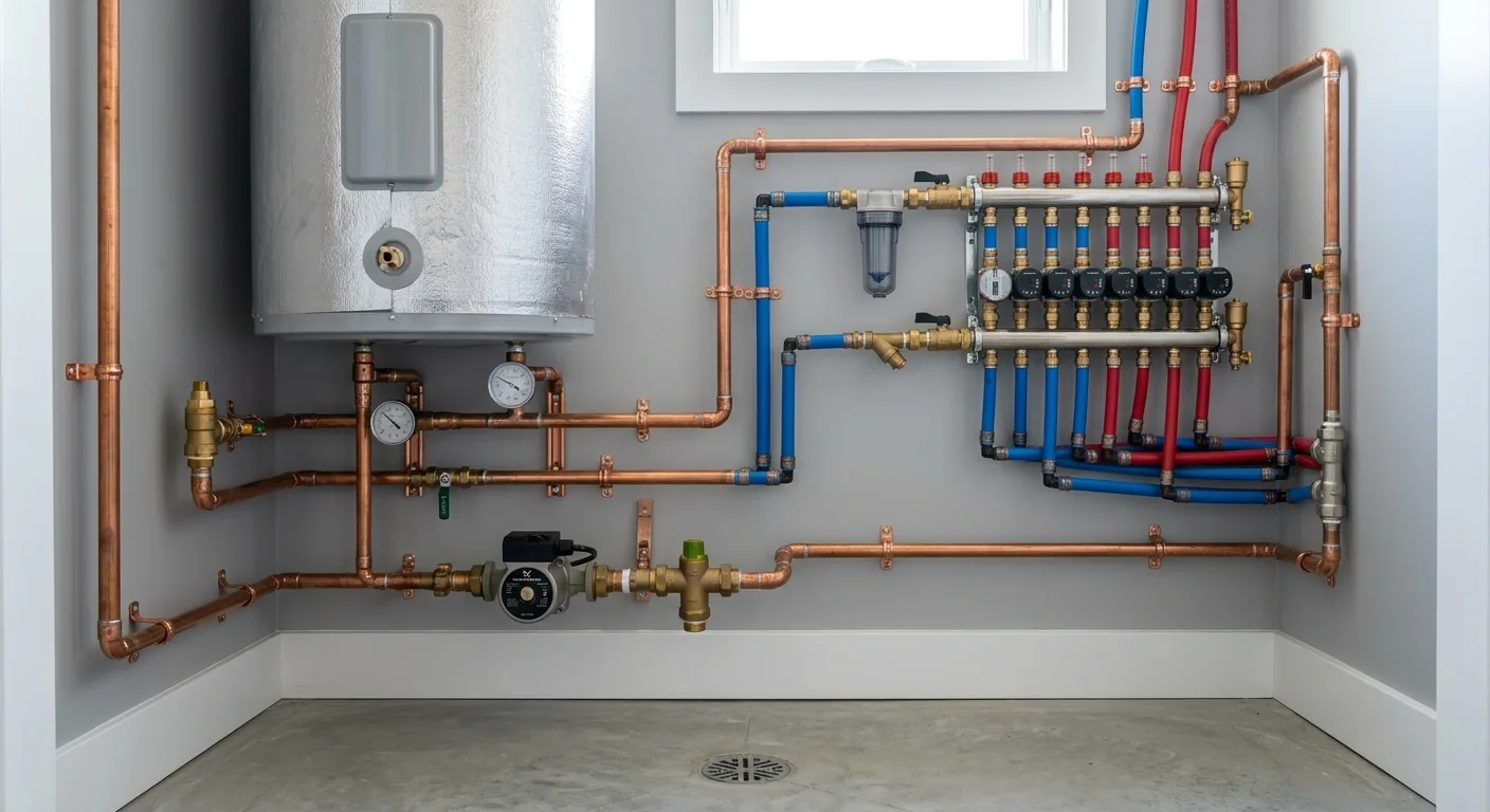 Plumbing work — project example in CA