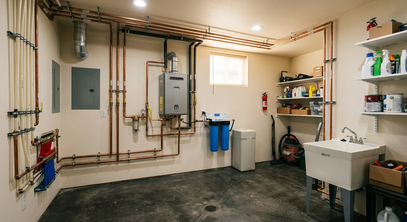 Plumbing work — project example in CA