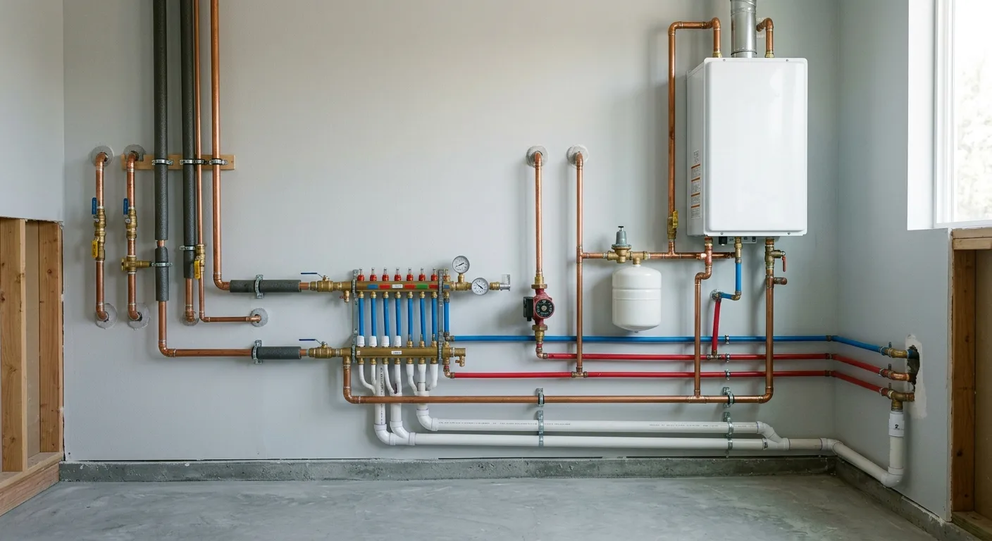 Plumbing work — project example in CA