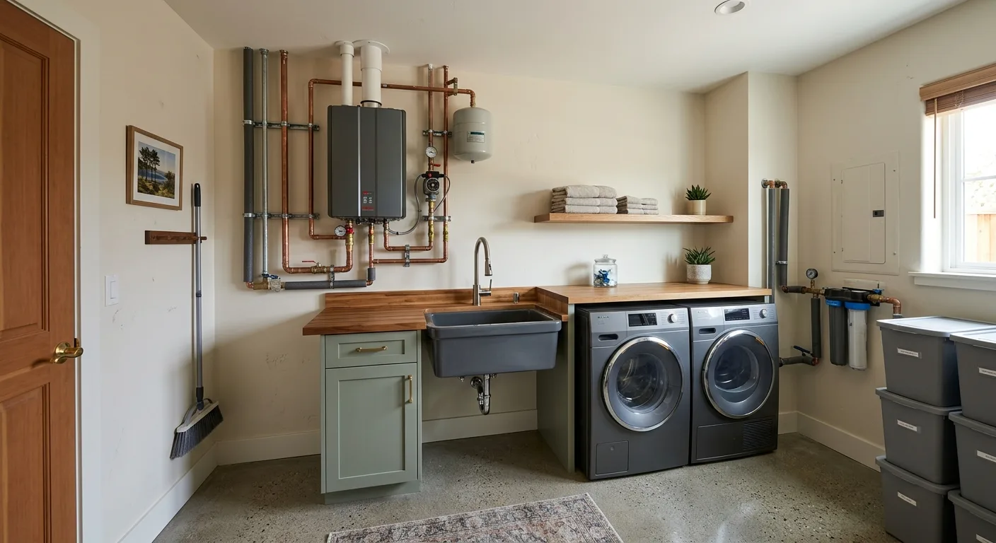 Plumbing work — project example in CA