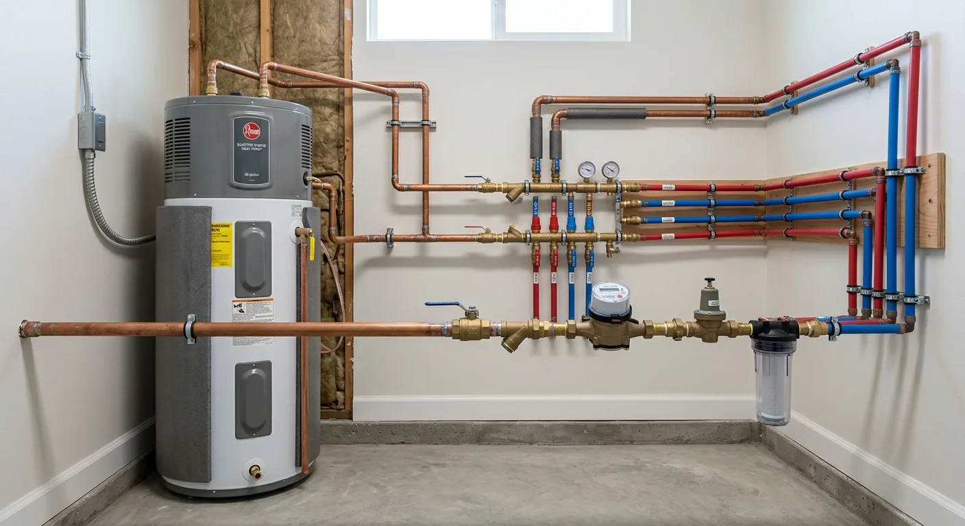 Plumbing work — project example in CA