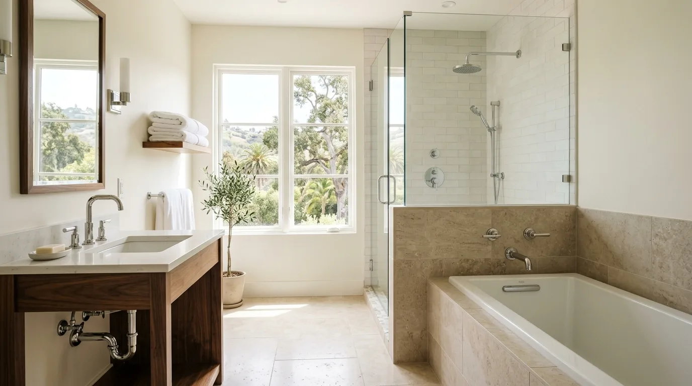 Plumbing work — project example in CA