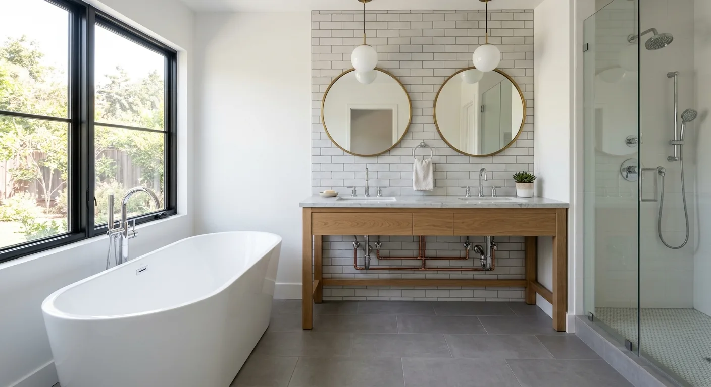 Plumbing work — project example in CA