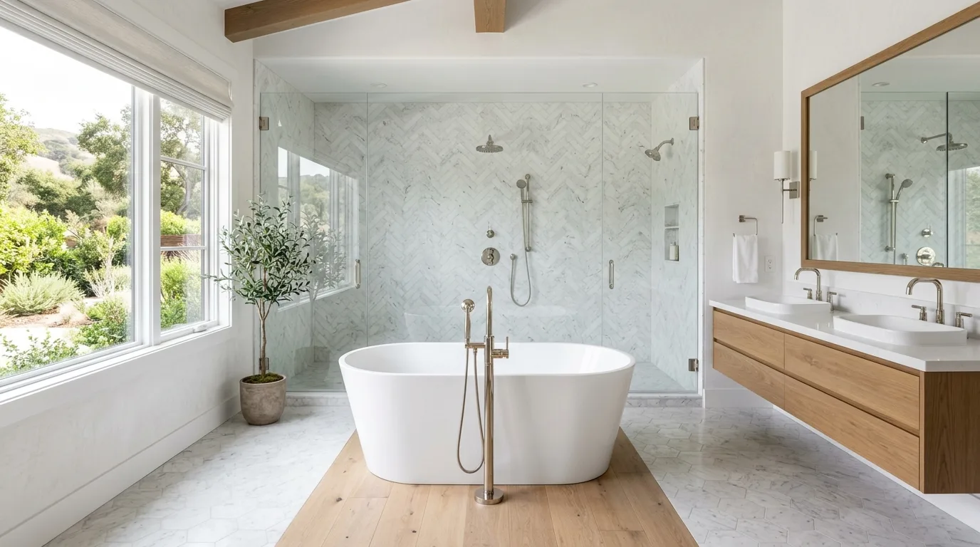 Plumbing work — project example in CA