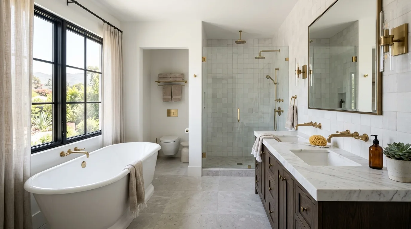 Plumbing work — project example in CA