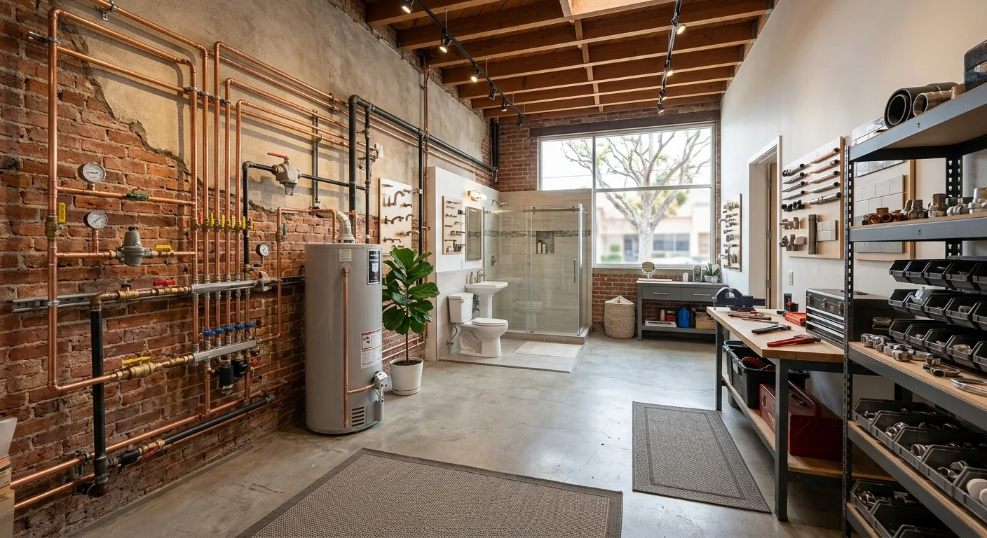 Plumbing work — project example in CA