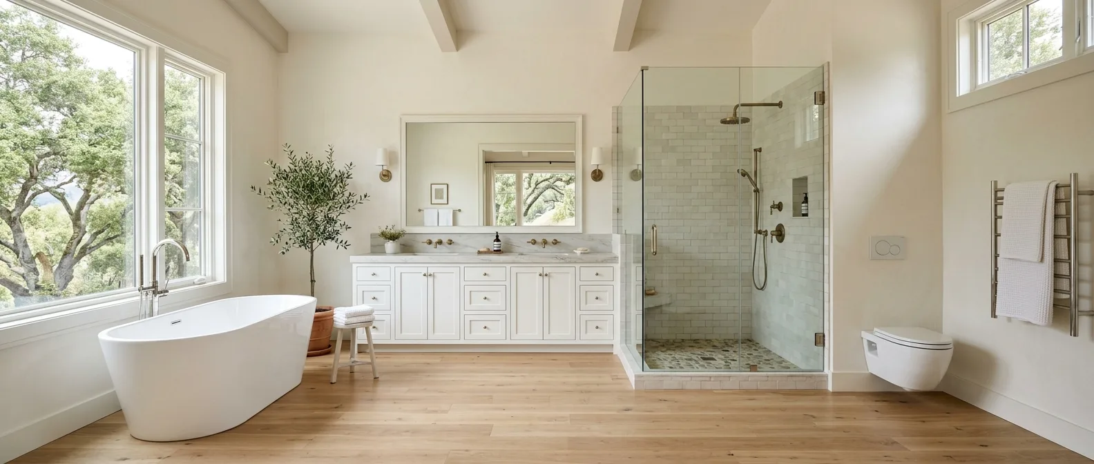 Plumbing work — project example in CA