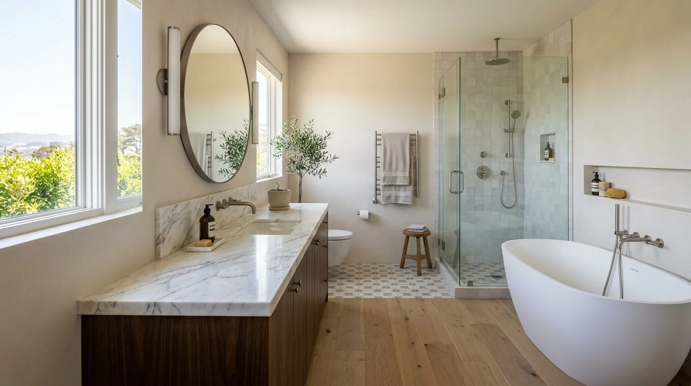 Plumbing work — project example in CA