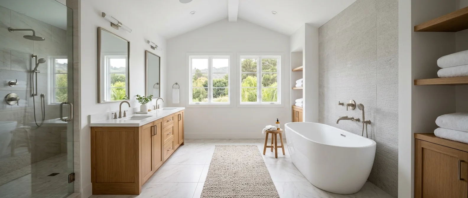 Plumbing work — project example in CA