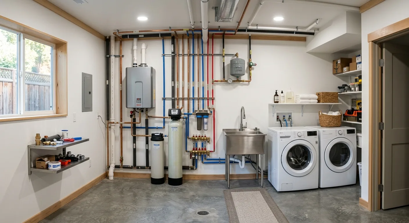 Plumbing work — project example in CA