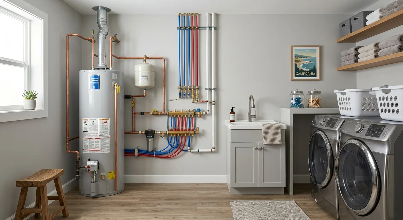 Plumbing work — project example in CA
