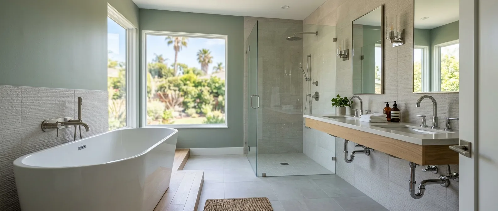 Plumbing work — project example in CA