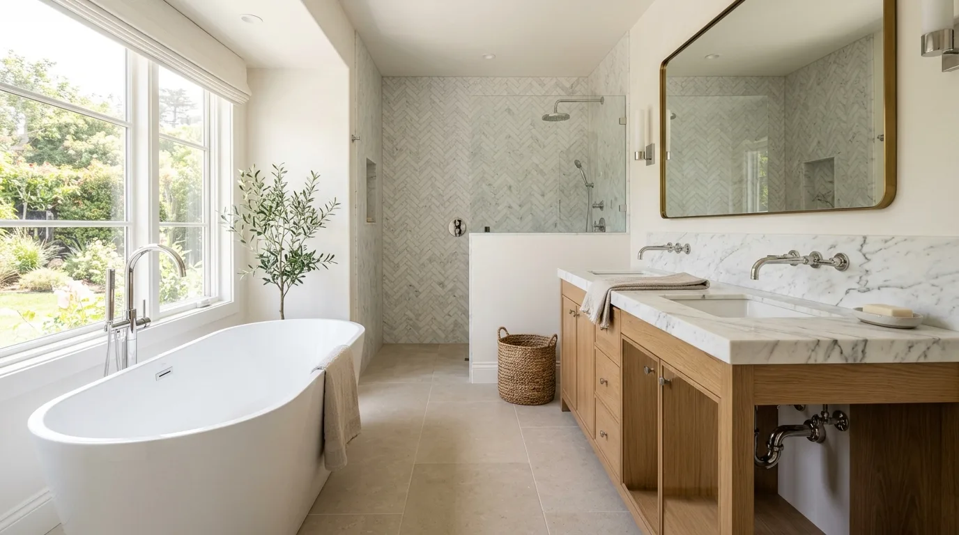 Plumbing work — project example in CA