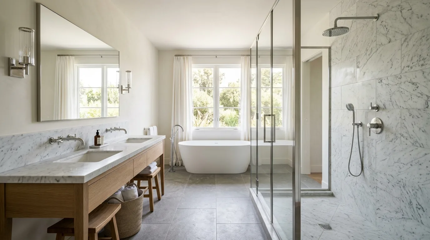 Plumbing work — project example in CA
