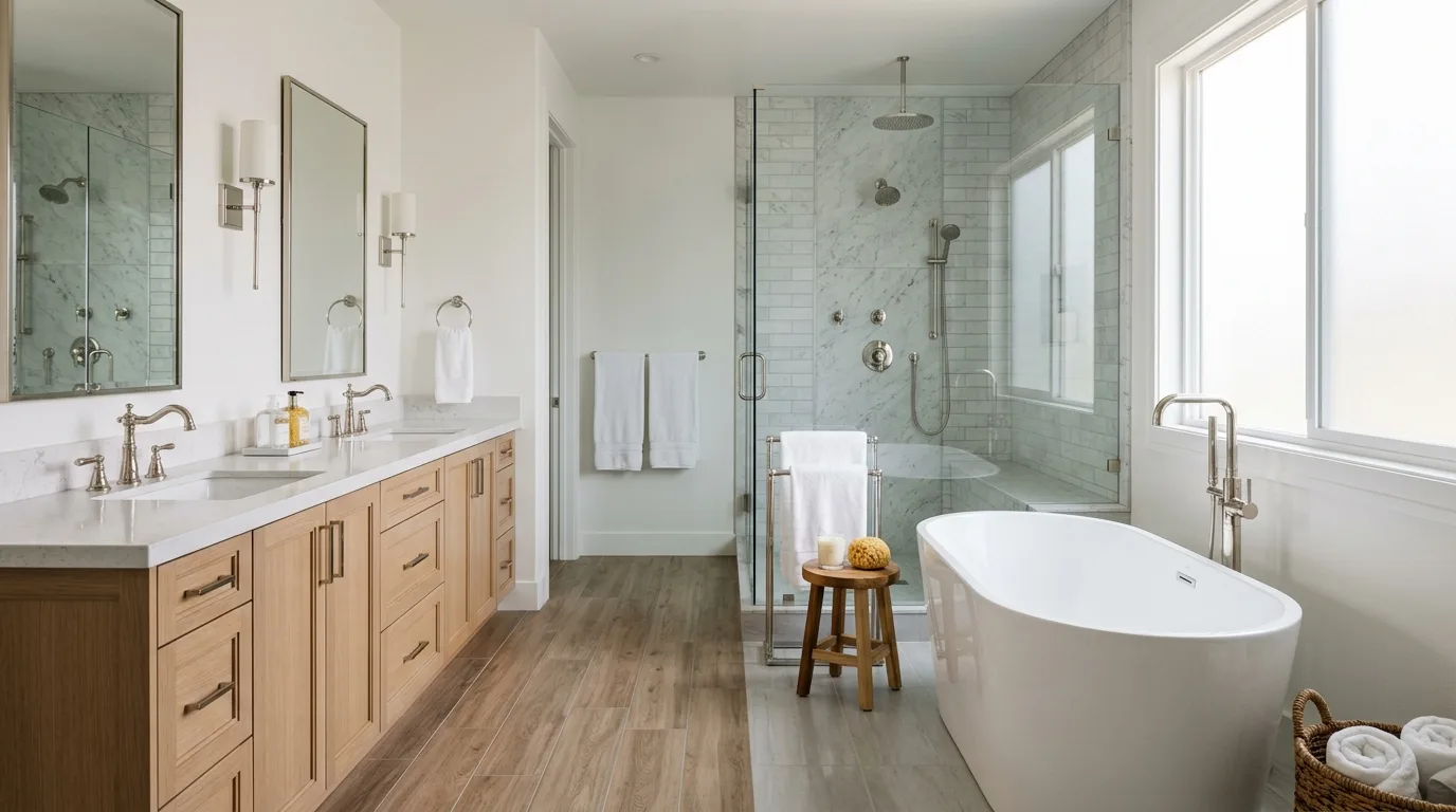 Plumbing work — project example in CA