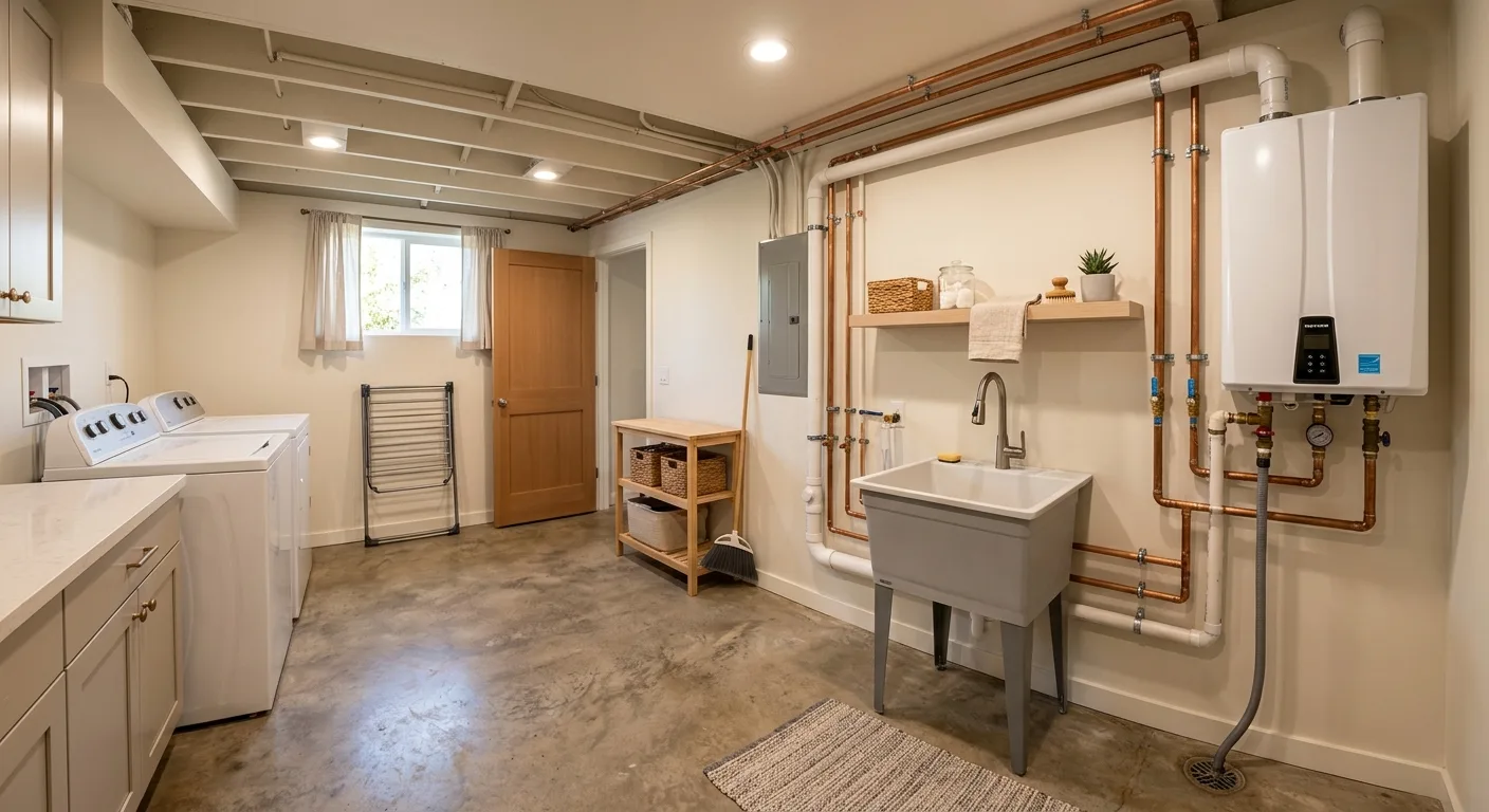 Plumbing work — project example in CA