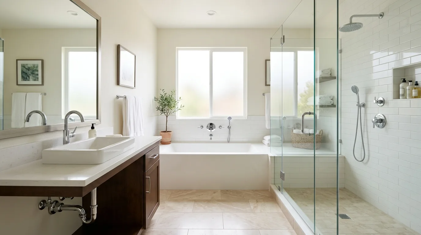 Plumbing work — project example in CA