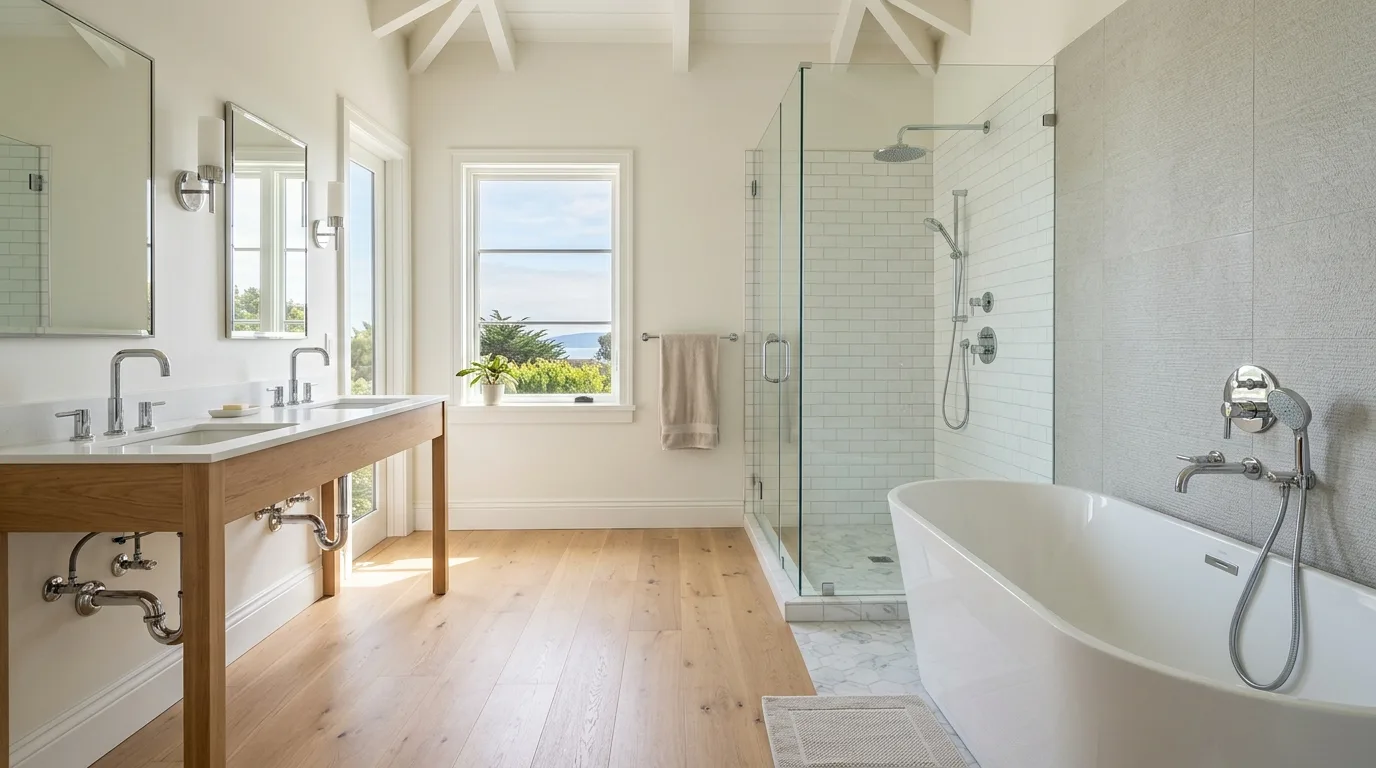 Plumbing work — project example in CA
