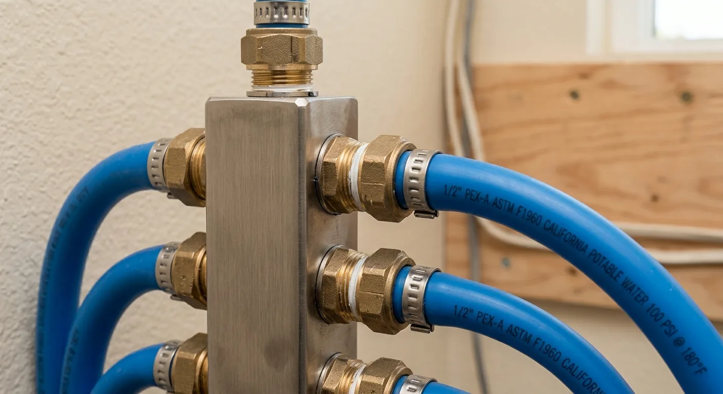 Plumbing work — project example in CA