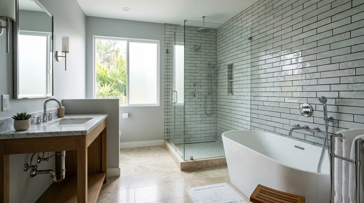 Plumbing work — project example in CA