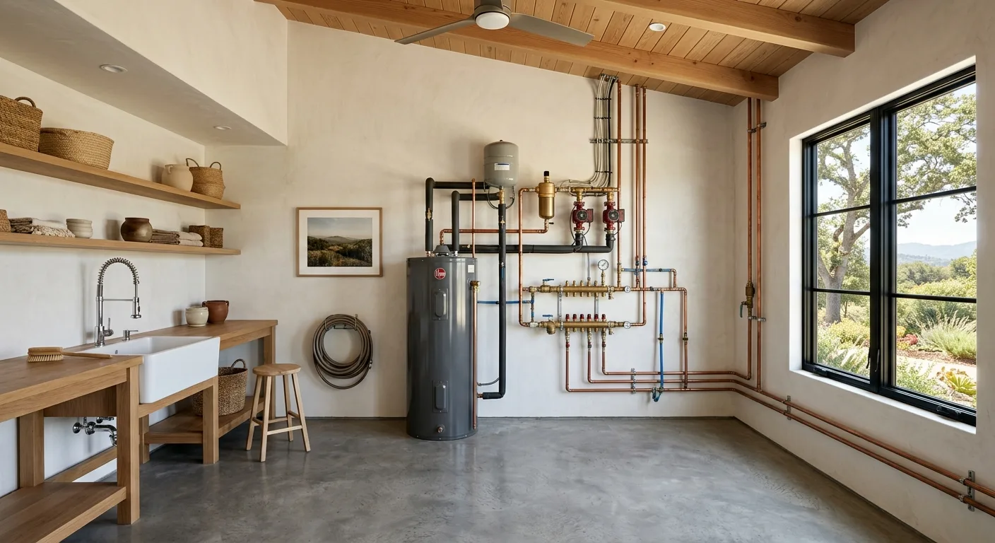 Plumbing work — project example in CA